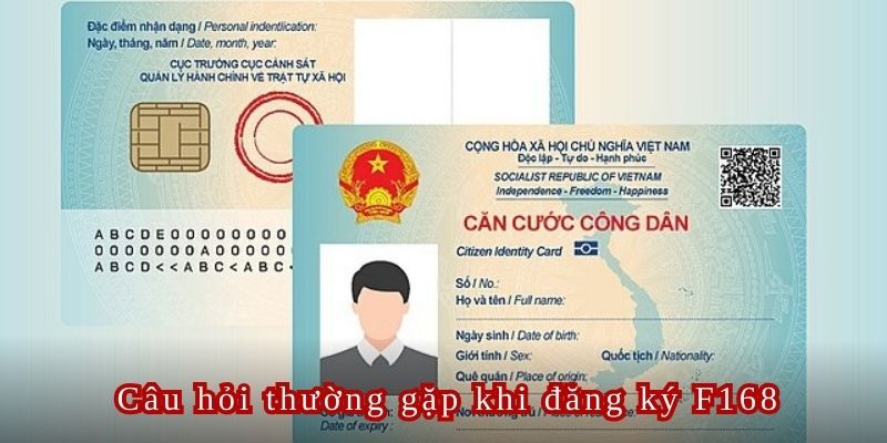 Người chơi cần sử dụng CCCD để xác minh thông tin khi đăng ký F168